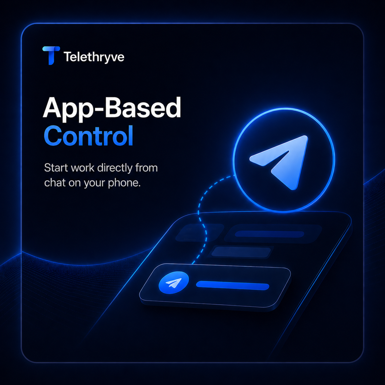 Telethryve phone bridge connected to computer apps